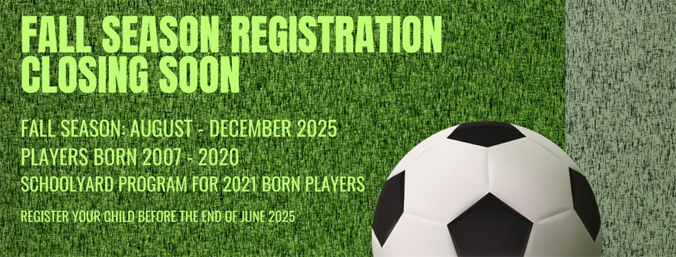 Fall Season Registration