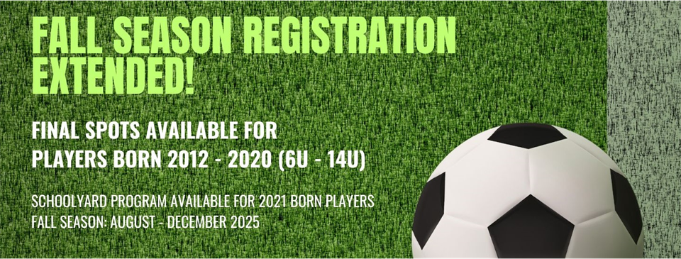 Fall Season Registration